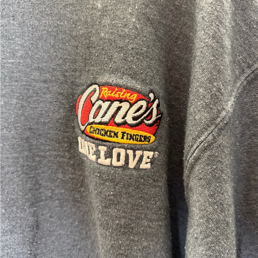 Gildan Dark Gray Hoodie with Logo - Picture 2 of 7